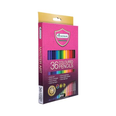 ยกแพ็ค 12 ชิ้น Master Art ดินสอสีแท่งยาว 36 สี