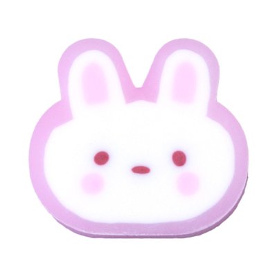 ยกแพ็ค 3 ชิ้น Masterart Elf Rabbit ยางลบดินสอ สีชมพู สีฟ้า