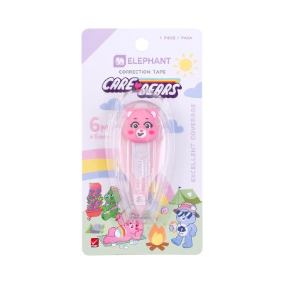 Elephant Care Bears Pastel เทปลบคำผิด Correction Tape 6M X 5mm คละสี คละลาย