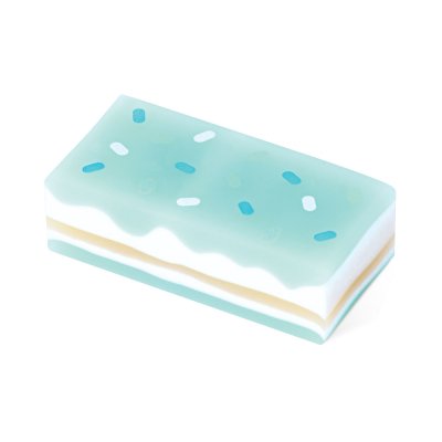 ยกกล่อง 54 ชิ้น Elfen Plus Mousse Cake ยางลบดินสอ คละสี