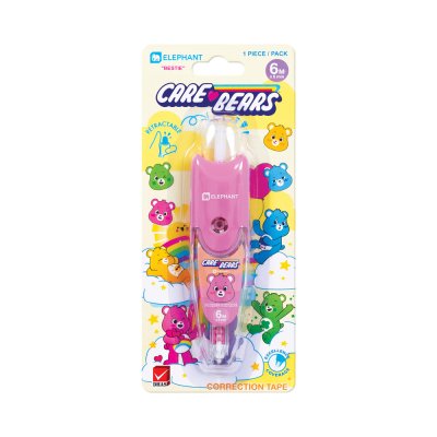 Elephant Care Bears Bestie เทปลบคำผิด 6M X 5mm คละสี คละลาย