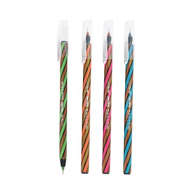 ยกกล่อง 50 ชิ้น Elfen Liso Spectra ปากกาลูกลื่น หมึกสีน้ำเงิน 0.5 mm. คละสี