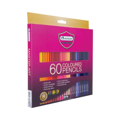 ยกแพ็ค Master Art ดินสอสีแท่งยาว 60 สี