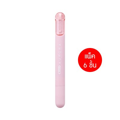 แพ็ค 6 ชิ้น Quantum Aurora Highlighter ปากกาเน้นข้อความ 2-4 mm.
