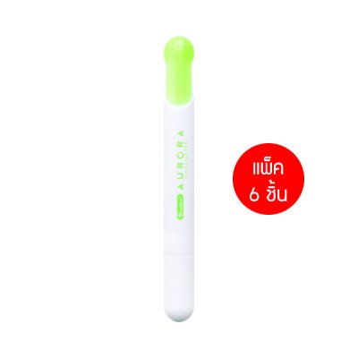 แพ็ค 6 ชิ้น Quantum Aurora Highlighter ปากกาเน้นข้อความ 2-4 mm.