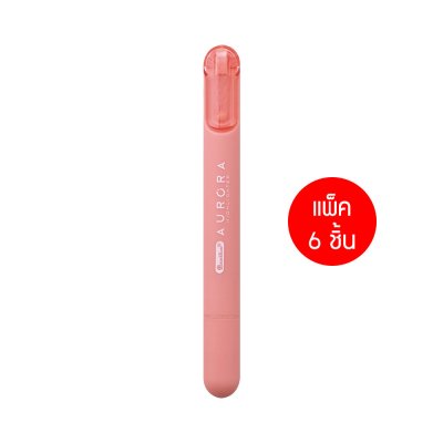แพ็ค 6 ชิ้น Quantum Aurora Highlighter ปากกาเน้นข้อความ 2-4 mm.