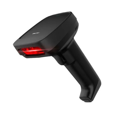 Deli S221 Barcode Scanner 2.4g Wireless Screen 1d/2d Code เครื่องสแกนบาร์โค้ดแบบไร้สาย