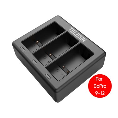 Telesin GoPro Charger Battery 3 Channel For GoPro 13 12 11 10 9 แท่นชาร์จ 3 ช่อง โกโปร