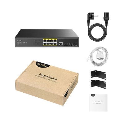 Cudy GS2008PS2 8-Port 2 SFP Slots Gigabit Managed PoE+ Switch สวิตช์ PoE