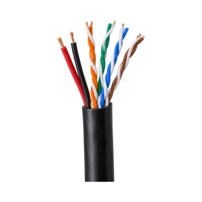 IP-Link IPL-306P Lan Cat 6 Outdoor + สายไฟ 305M สายแลนสำหรับภายนอก