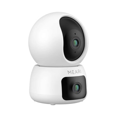 MEARI S3 2K Indoor Dual Lens Smart Wifi Camera Free Cloud กล้องวงจรปิดไร้สาย รองรับ Wi-Fi 2.4GHz & 5GHz