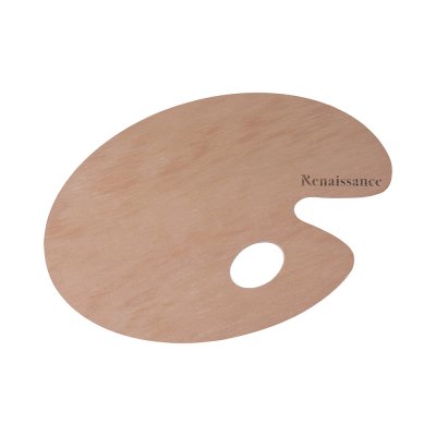 Renaissance RNS-B5 จานไม้สีน้ำวงรี Size 20x30cm