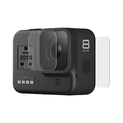 Gopro Tempered Glass Lens + Screen Protectors For Hero 8 Black