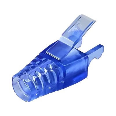 Link US-6624A BLUE CAT6 Crystal Locking Plug Boot ปลอกหุ้มหัวแลน 1 กล่อง / 10 ชิ้น