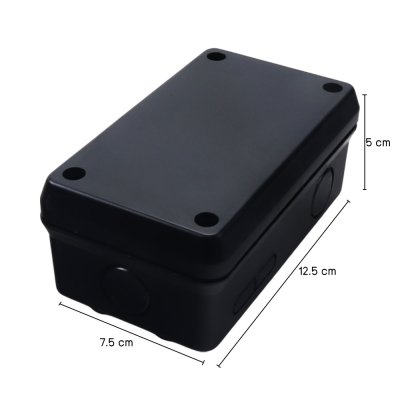 ยกกล่อง Anzens กล่องกันน้ำ บล็อกกันน้ำ กล่องพักสาย PVC สีดำ ขนาด 2x4, 4x4