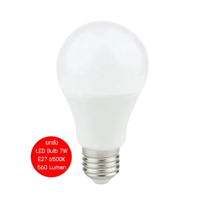 ยกลัง 40 ชิ้น Alva LED Bulb E27 6500K Daylight 230V หลอดไฟทรงหยดน้ำ