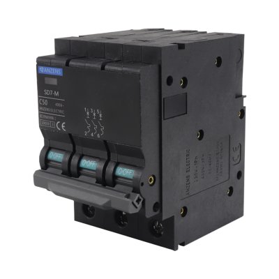 Anzens SD7-M 3P 10A, 16A, 20A, 40A, 50A ลูกเซอร์กิตเบรกเกอร์ Anzens SD7-M 3P 10A, 16A, 20A, 40A, 50A ลูกเซอร์กิตเบรกเกอร์
