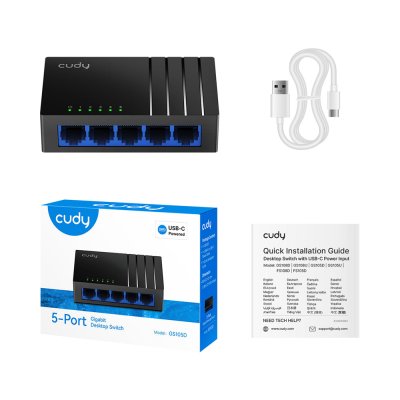 Cudy GS105D 5-Port Gigabit Desktop Switch สวิตซ์