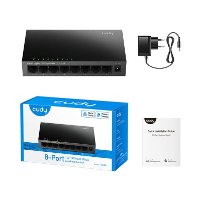 Cudy GS108 8-Port Gigabit Desktop Switch สวิตซ์