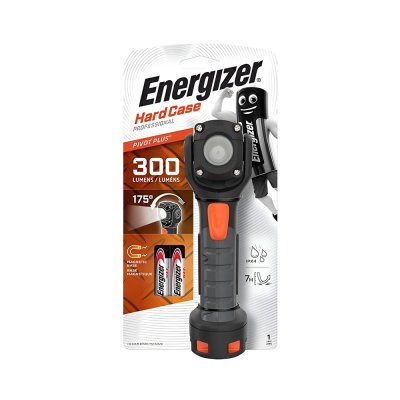 Energizer Hard Case Pivot Light  300 Lumens ไฟฉายพร้อมถ่าน AA 2 ก้อน