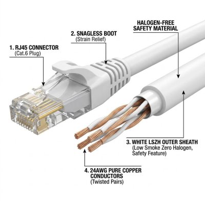 IP-Link IPL-06 Lan Cable Cat6 5m สายแลนยาว 5 เมตร