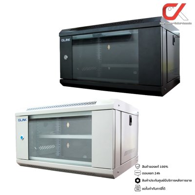 Glink NC6U 40 Cabinet Wall Rack 53 x 40 x 30cm ตู้แร็ค Glink NC6U 40 Cabinet Wall Rack 53 x 40 x 30cm ตู้แร็ค