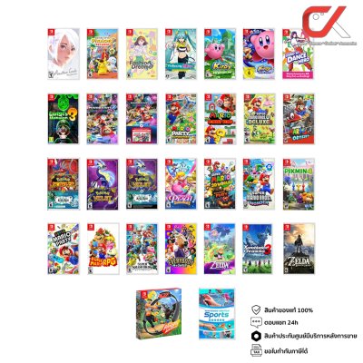 Nintendo Switch Game เกมขายดี Pikachu, Zelda, Mario, Pokemon