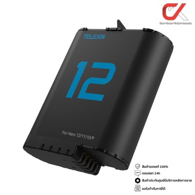 Telesin Rechargeable Lithium - Ion Battery For Hero 12,11,10,9 อุปกรณ์เสริมโกโปร แบตโกโปร