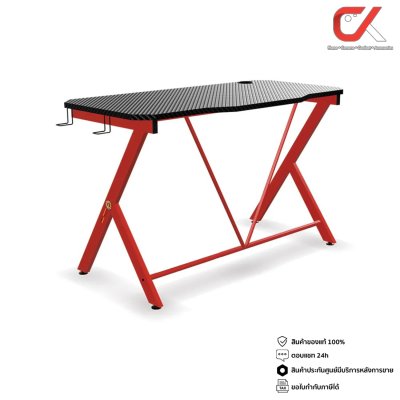 Neolution E-Sport Gaming Desk รุ่น Mantle II โต๊ะเกมมิ่ง โต๊ะคอมพิวเตอร์ มีช่องวางแก้วน้ำและที่แขวนหูฟังในตัว