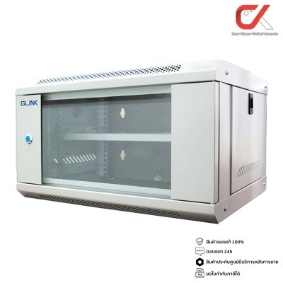 Glink NC6U 40 Cabinet Wall Rack 53 x 40 x 30cm ตู้แร็ค Glink NC6U 40 Cabinet Wall Rack 53 x 40 x 30cm ตู้แร็ค