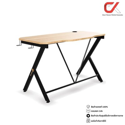 Neolution E-Sport Gaming Desk รุ่น Mantle II โต๊ะเกมมิ่ง โต๊ะคอมพิวเตอร์ มีช่องวางแก้วน้ำและที่แขวนหูฟังในตัว