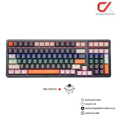 EGA Type CMK1 Gaming Keyboard Mechanical Hot Swap RGB คีย์บอร์ดเกมมิ่ง TH/ENG EGA Type CMK1 Gaming Keyboard Mechanical Hot Swap RGB คีย์บอร์ดเกมมิ่ง TH/ENG