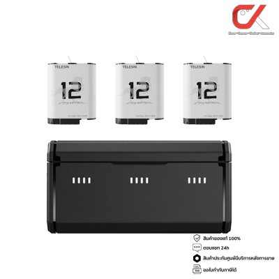 Telesin Stamina Battery + Telesin Multifunction Battery Case 3 Channel อุปกรณ์เสริมโกโปร แบตโกโปร