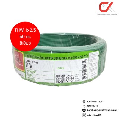 Thai Union THW 1x2.5 Copper Conductor 450/750V PVC 70  สายไฟ