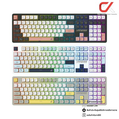 Signo KB-734 Narziss Rgb Gaming Keyboard 108 Key คีย์บอร์ดเกมมิ่ง