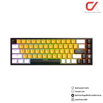 Jedel WKL-103 Rgb Mechanical Keyboard Bt+2.4Ghz+Wied 67 Keys Blue Switch Th/En คีย์บอร์ดเกมมิ่ง