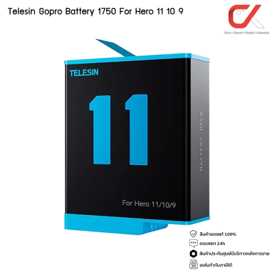 Telesin GoPro Rechargeable Battery for GoPro Hero 12 11 10 9 + Charger Battery 3 Channel แบตโกโปร