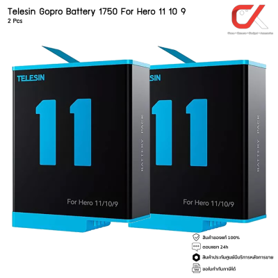 Telesin Battery 1750mAh GoPro Hero 12 11 10 9 แบตโกโปร