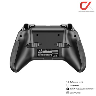 Signo จอยคอนโทรลเลอร์ไร้สาย จอยเกม Excuber WC-661 Wireless 2.4G ระบบสั่นคู่ รองรับ PC, Laptop, Android Signo จอยคอนโทรลเลอร์ไร้สาย จอยเกม Excuber WC-661 Wireless 2.4G ระบบสั่นคู่ รองรับ PC, Laptop, Android