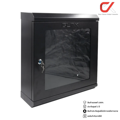 Glink GWC-01 Cabinet Wall Rack 60x15x60cm Black ตู้แร็ค