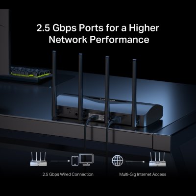 Mercusys BE3600 Dual Band Wifi 7 Router เร้าเตอร์