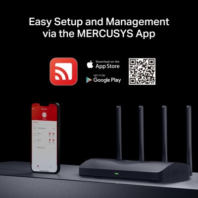 Mercusys BE3600 Dual Band Wifi 7 Router เร้าเตอร์