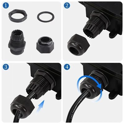 (10 ชิ้น)Anzens Cable Gland เคเบิ้ลแกลนด์ ขั้วล็อคสายไฟ ขั้วต่อกันน้ำ