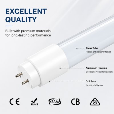 Alva Red Active LED T8 9W 6500K 945Lumen 240V หลอดไฟแอลอีดี 9 วัตต์