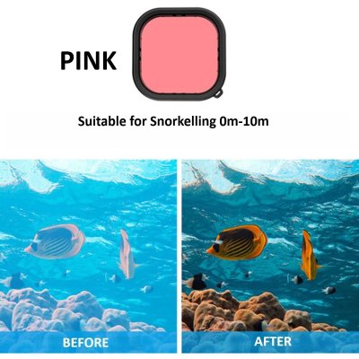 Telesin Waterproof Case With 3-Pack Dive Filter For GoPro 12/11/10/9 เคสกันน้ำพร้อมฟิลเตอร์