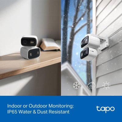 tp-link Tapo C246D 2K Outdoor Dual Lens Pan/tilt กล้องวงจรปิด