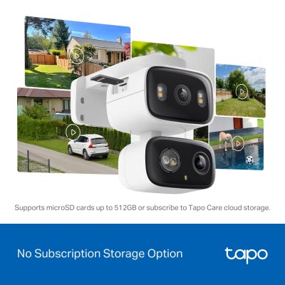 tp-link Tapo C246D 2K Outdoor Dual Lens Pan/tilt กล้องวงจรปิด
