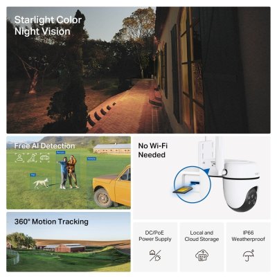 TP-Link Tapo C501GW 2MP Outdoor Pantilt 4G LTE Camera กล้องวงจรปิด