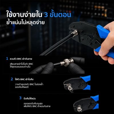 IP-Link IPLT-103 คีมย้ำสาย หัว BNC
