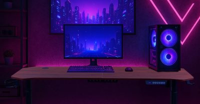 Nubwo X-Series NXGD-994 Black Gaming Desk โต๊ะปรับระดับไฟฟ้า